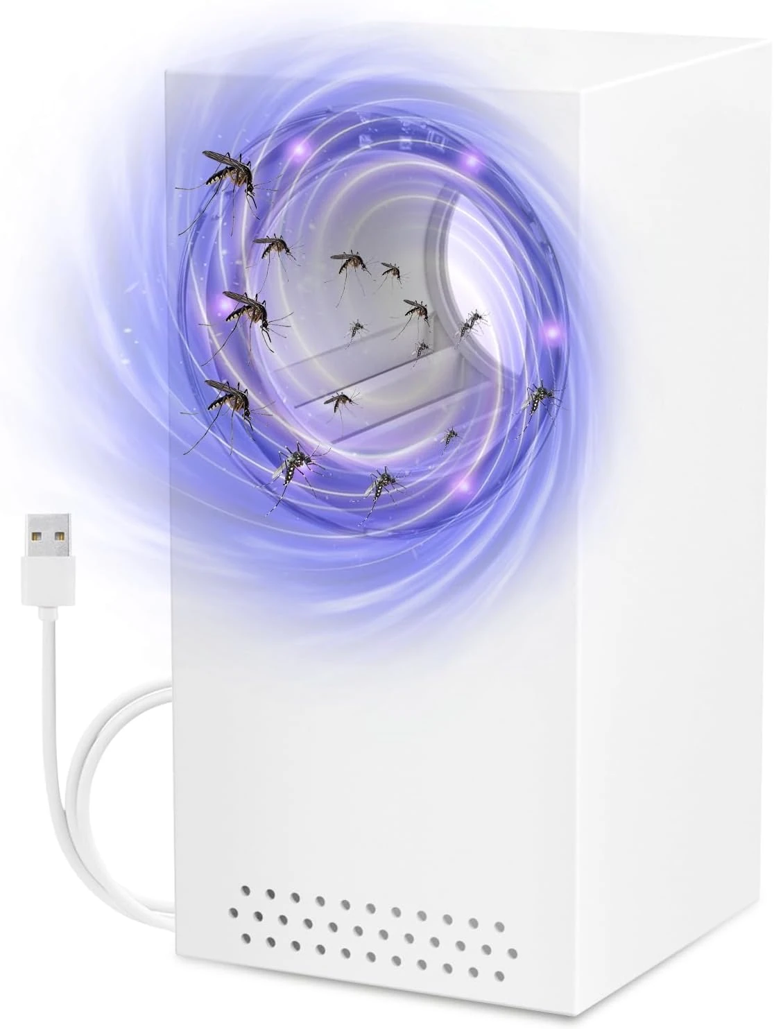 Electric Insect Killer, Mosquito Lamp Electric with UV Light, USB Lamp, Mosquito Trap, Bug Zapper, Pull Flying Insects for Indoor and Outdoor Use