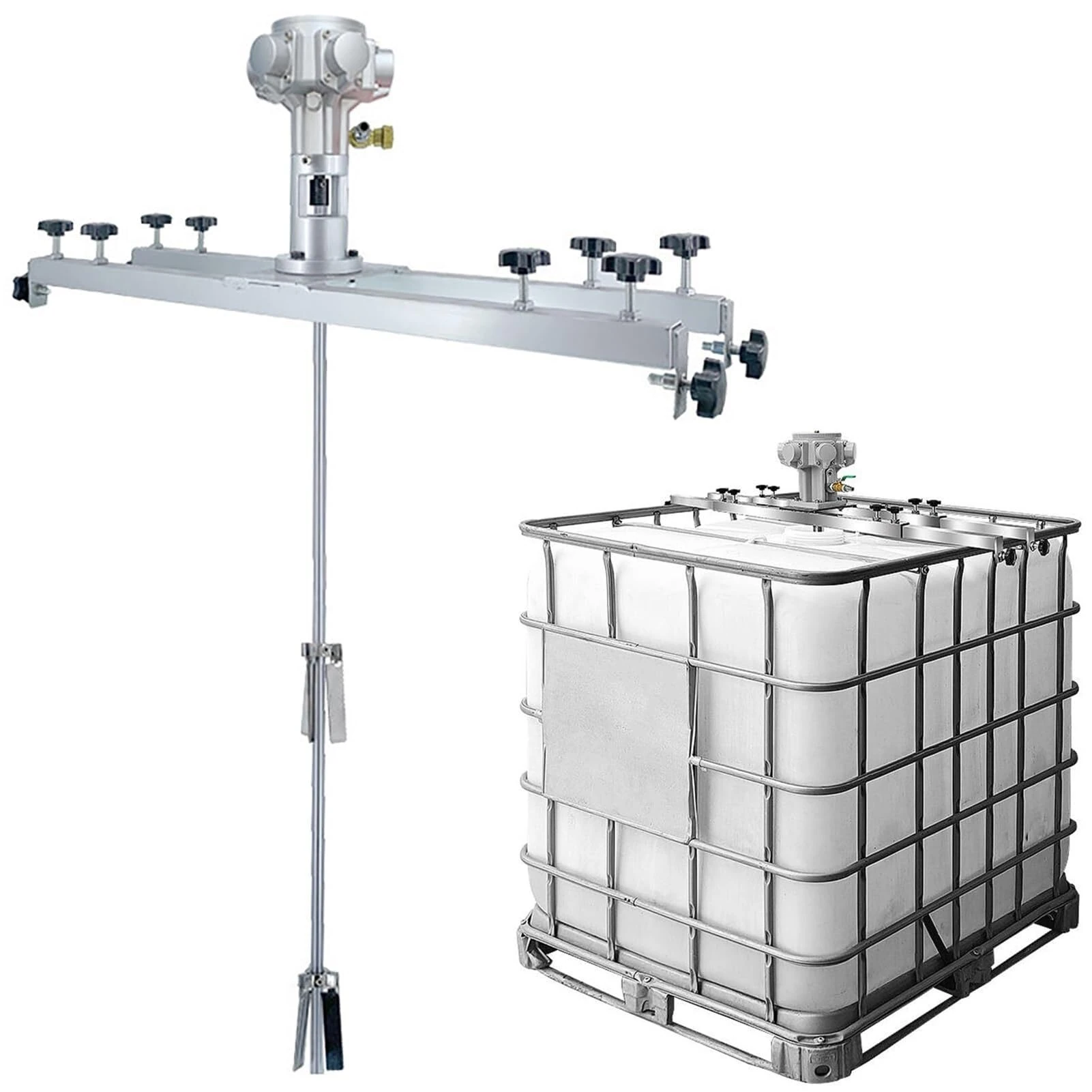 SaryEdge Power Air Agitators,Pneumatic Agitator for Tank,Pneumatic Paint Mixer Machine,Paint Stirring Machine,Folding Propeller,for Ink Dissolver Agitator(