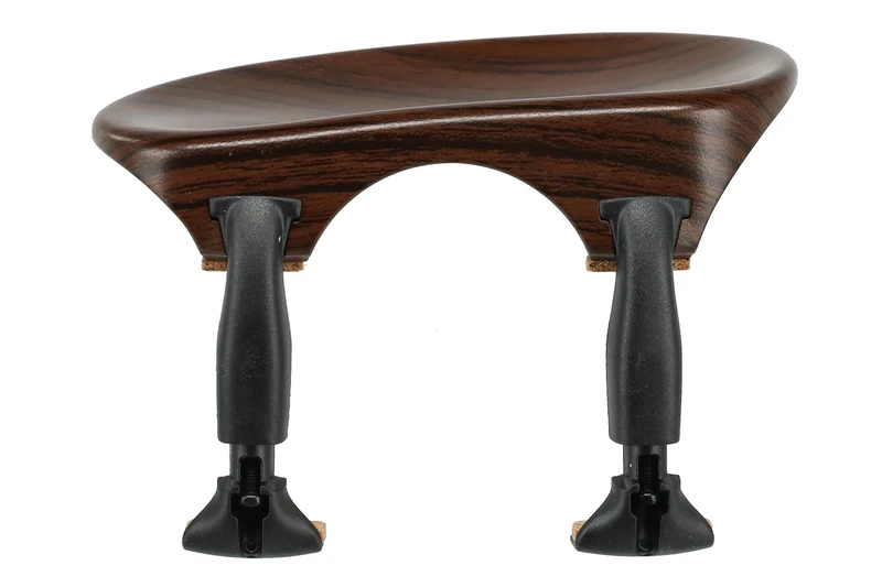 Wittner Chinrest, centre-mounted chinrest Violin 3/4, high-tech plastic, anatomically shaped, allergy-tested, with screwdriver, rosewood coloured, Made in Germany, 253121P