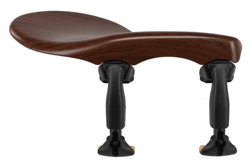 Wittner Chinrest Zuerich, side-mounted chinrest Violin 1/2, high-tech plastic, height adjustable, tilt adjustable, without screwdriver, rosewood coloured, Made in Germany, 258231P