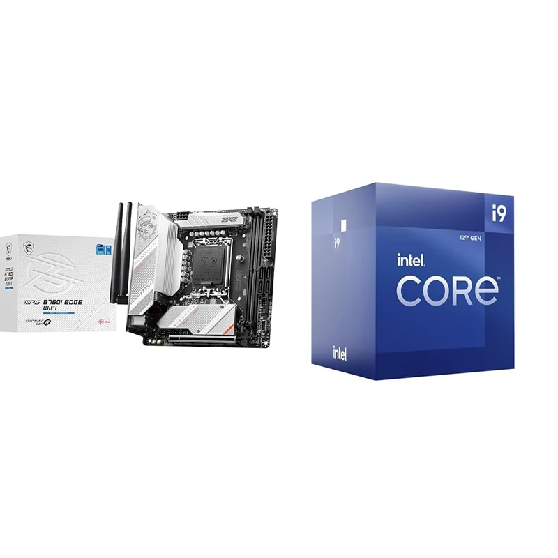 MSI MPG B760I EDGE WIFI Motherboard + Intel® Core™ i9-12900K Desktop Processor 16