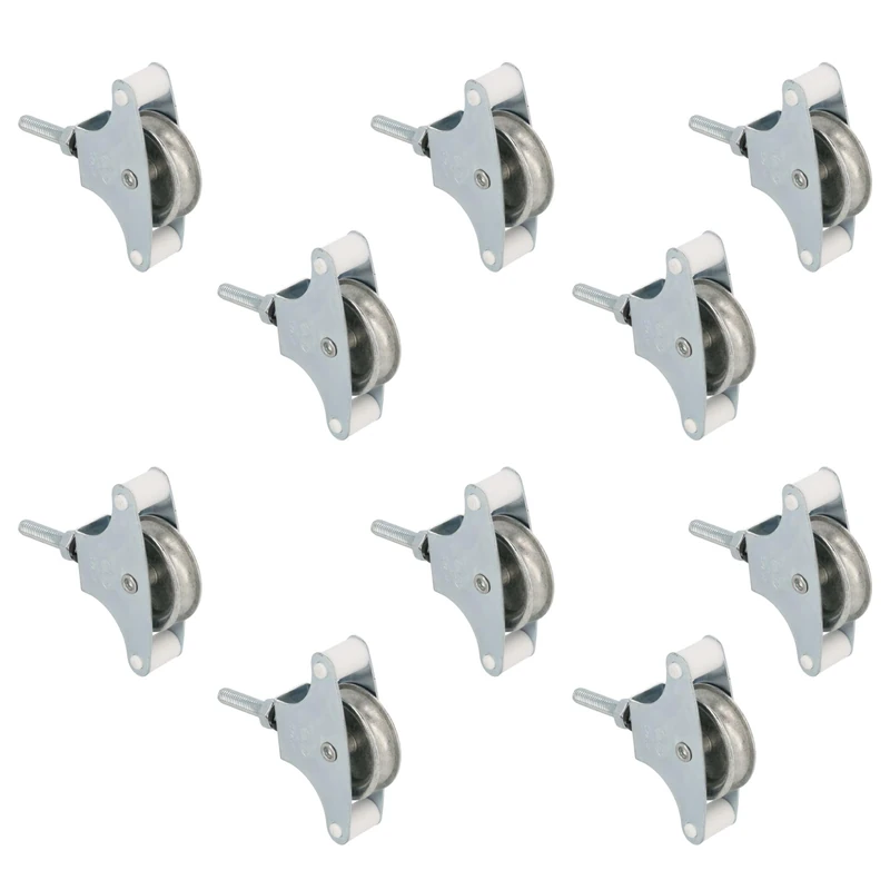 Amig - Pack of 20 Clothesline Pulleys | Steel | 39mm Metal Sheave | Includes Fixing Screw and Guides | Secure Clothesline Pulley | Outdoor Clothesline Pulley