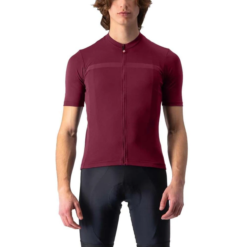 CASTELLI Classifica Jersey – Men’s Cycling Jersey, Breathable, Lightweight and Comfortable for Long Distances Bordeaux - Image 1