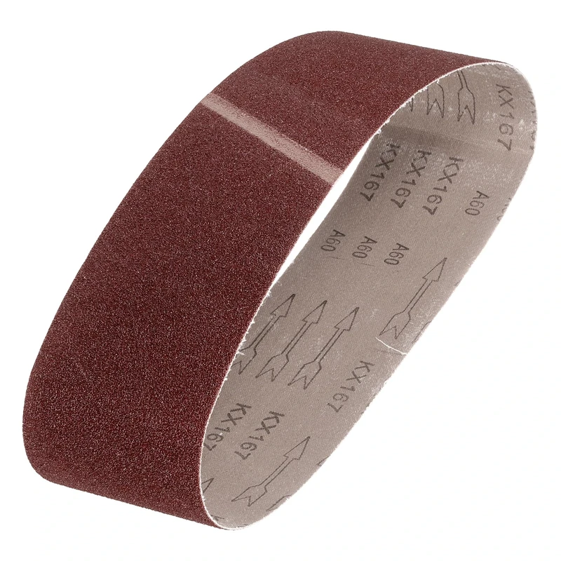 sourcing map 152mm x 1220mm Sanding Belts, 1 Pcs 60 Grits Aluminum Oxide Abrasive Belt Sander File Belt for Woodworking, Metal Polishing, Knife Sharpener