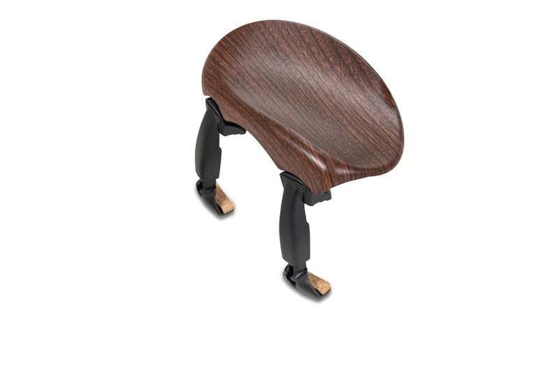 Wittner Chinrest, centre-mounted chinrest Violin 4/4, high-tech plastic, anatomically shaped, allergy-tested, without screwdriver, rosewood coloured, Made in Germany, 253211P