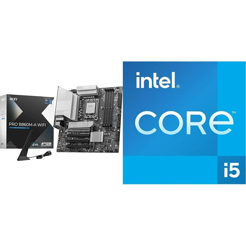 MSI PRO B860M-A WIFI Motherboard + Intel® Core™ i5-14600K Desktop Processor 14 cores