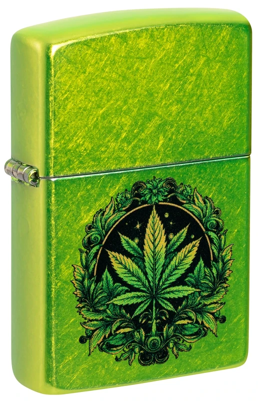 Zippo Windproof Lighter - Leaf, Lurid, Colour Image - Refillable - Reusable - Windproof Design - Gift Box - Made in USA