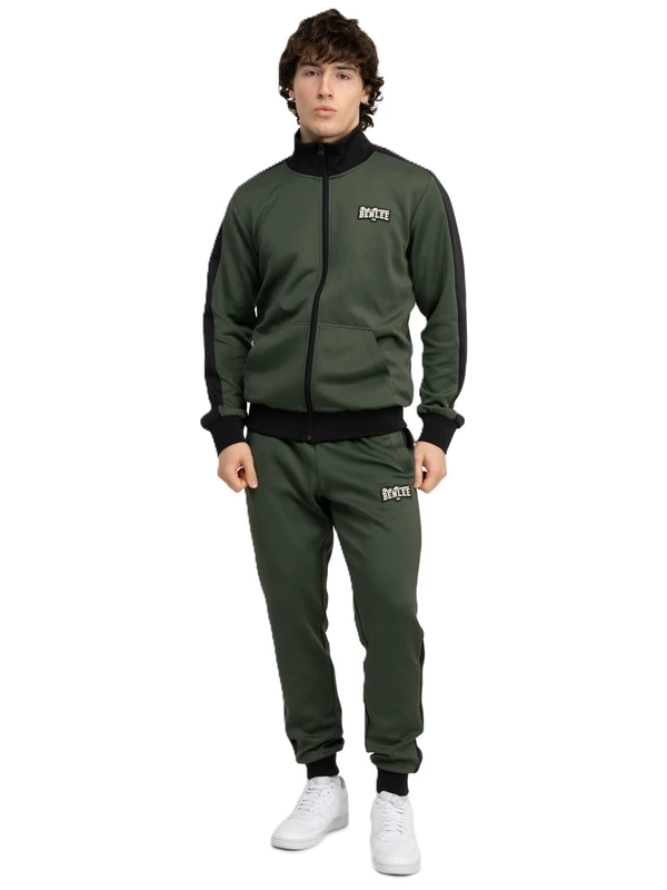 BENLEE Men's Westfort Track Suit, Olive/Black/Ecru, M