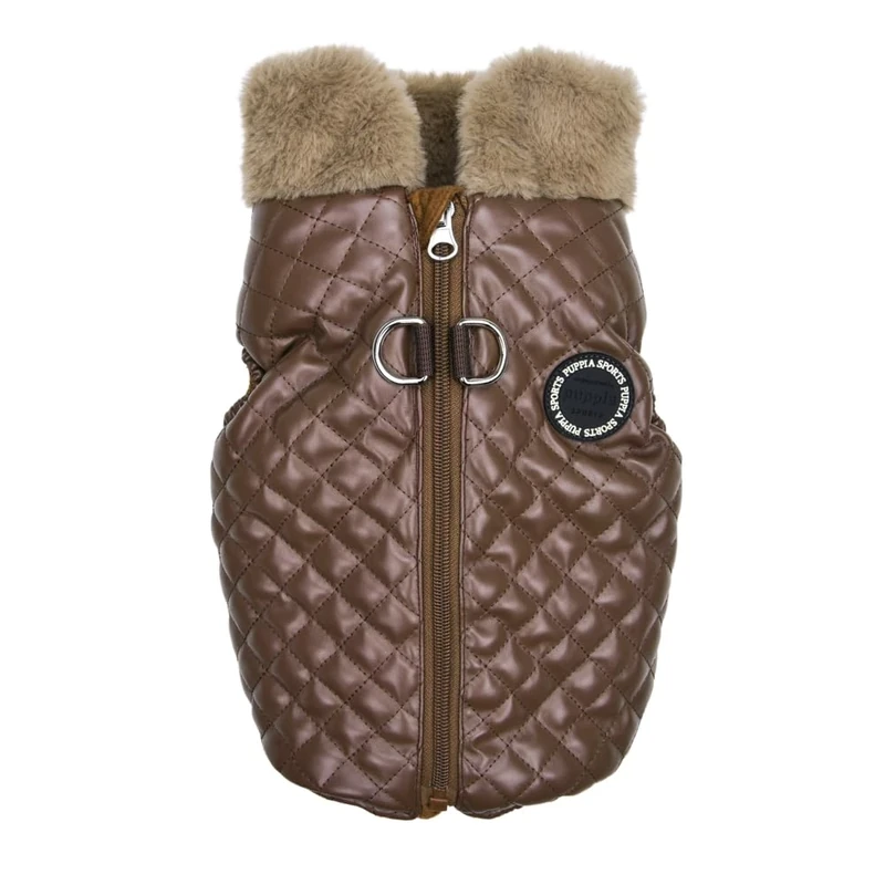 DIA QUILTED VEST JUMPER Dog coat Brown L