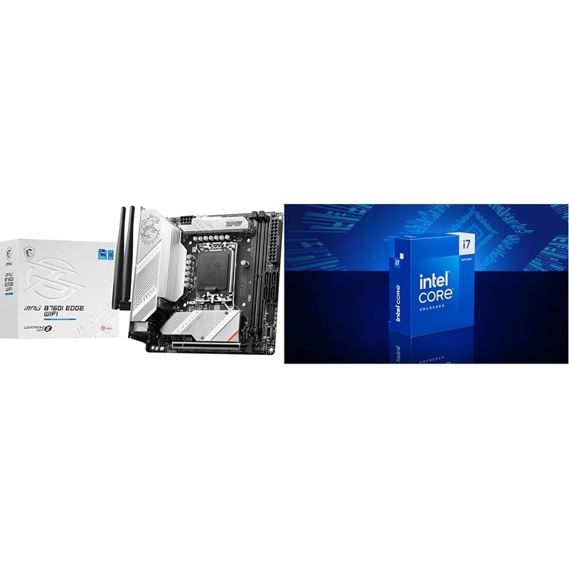 MSI MPG B760I EDGE WIFI Motherboard + Intel® Core™ i7-14700K Desktop Processor 20 cores