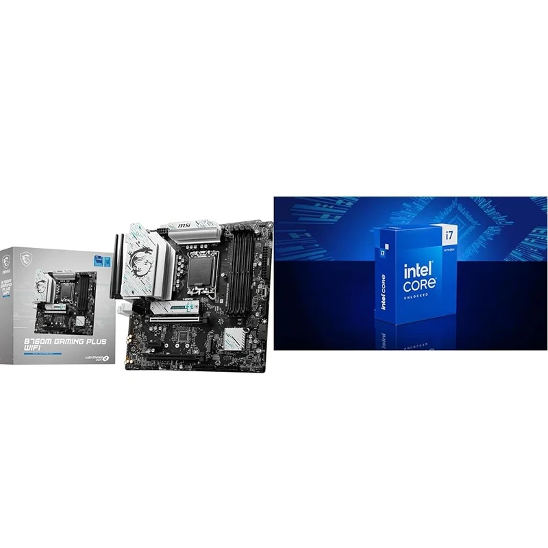 MSI B760M GAMING PLUS WIFI Motherboard + Intel® Core™ i7-14700K Desktop Processor 20 cores