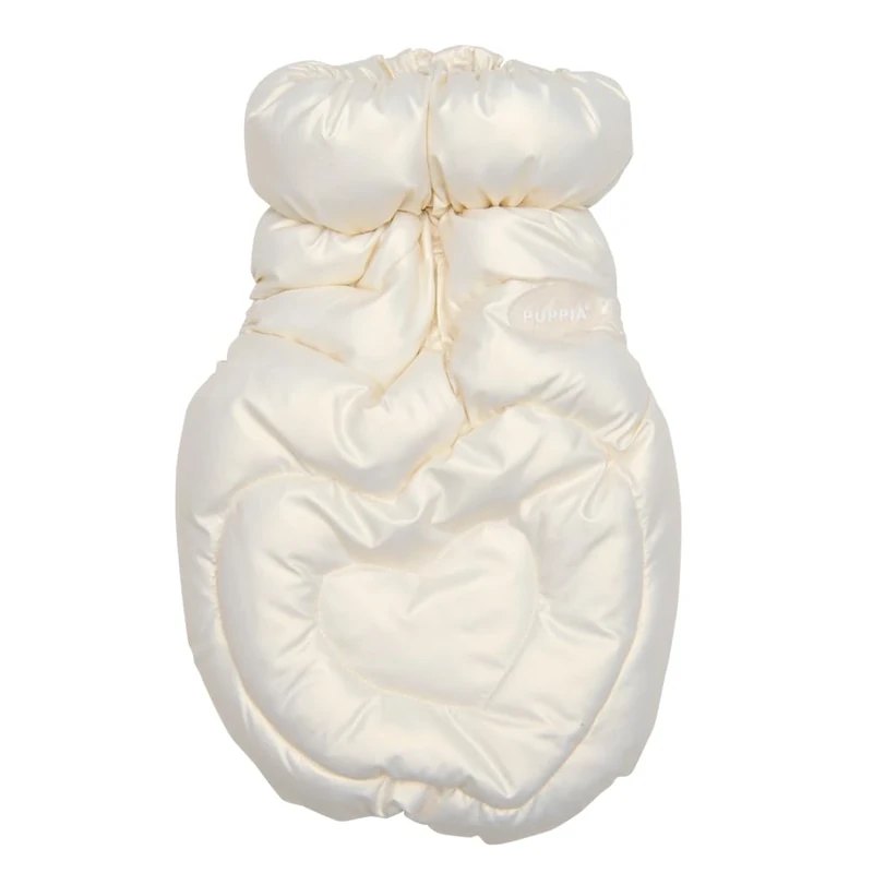 HEART FLUFFY VEST JUMPER Dog coat Cream M