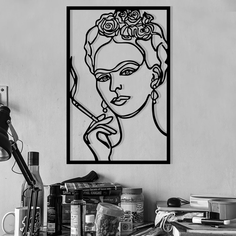 Stylish Black Decorative Metal Wall Accessory, 34 x 52 cm, 100% Metal, 1.2 mm Thickness, Perfect for Modern Home Decor and Unique Wall Art - Image 1