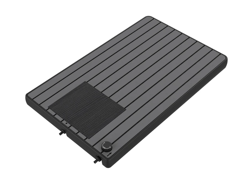 STEINBACH Floor Panel - 049098Y - Suitable for All Standard Outdoor and Solar Showers - Tank with Approx. 20 L Capacity - Non-Slip Soft Touch Surface in Anthracite Matt