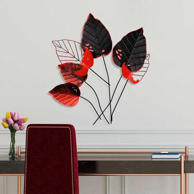 Handmade Decorative Metal Wall Accessory, 73 x 76 x 4 cm | 100% Metal, Unique Hand-Painted Design | Perfect for Home Decor, Adds Elegance & Style