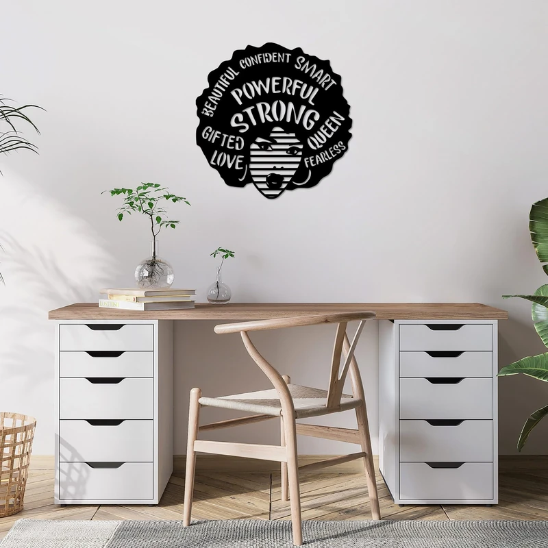 Stylish Black Decorative Metal Wall Accessory, 70 x 70 cm, 100% Metal, 1.5 mm Thickness, Perfect for Modern Home Decor & Unique Wall Art