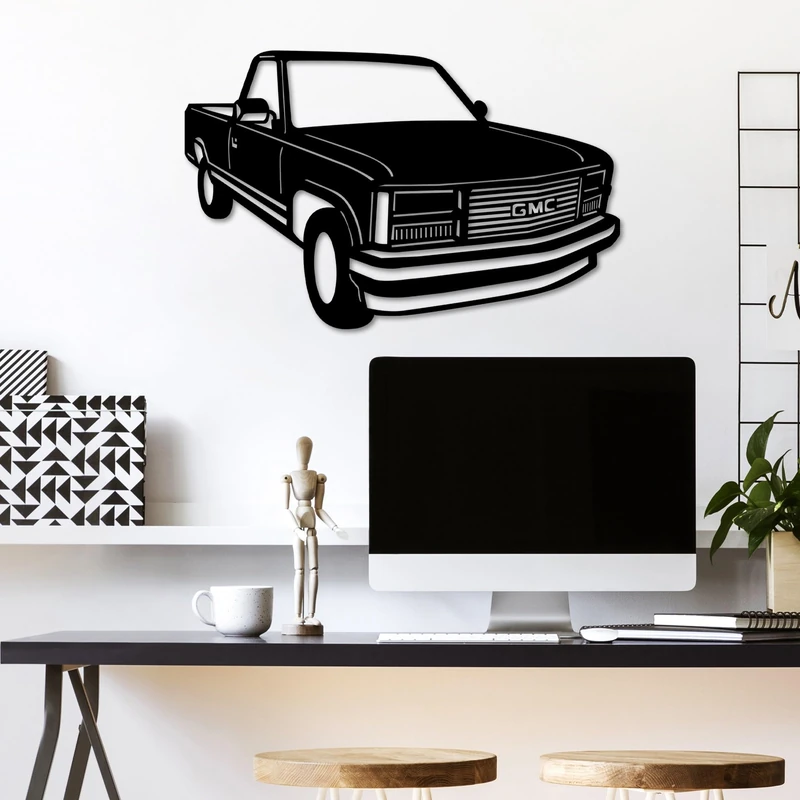 Stylish Black Decorative Metal Wall Accessory, 60 x 39 cm, 100% Metal, 1.5 mm Thickness, Lightweight (0.985 kg), Perfect for Modern Home Decor