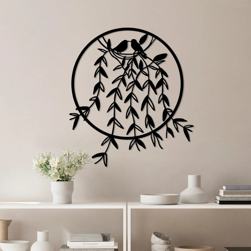 Stylish Decorative Metal Wall Accessory, 56 x 56 cm, 100% Metal (1.5 mm Thick), Durable & Elegant Design for Home Decor, Lightweight at 1.4 kg