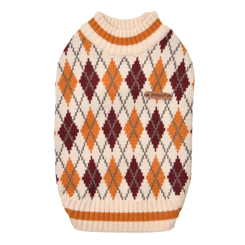 GIZMO T-shirt Dog top Winter sweater Ivory S