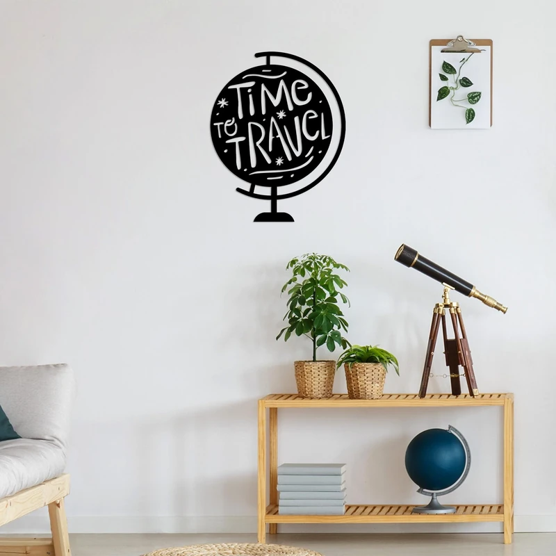 Stylish Black Decorative Metal Wall Accessory, 55 x 70 cm, 100% Metal (1.5 mm Thick), Easy Wall Mounting, Perfect for Modern Home Decor