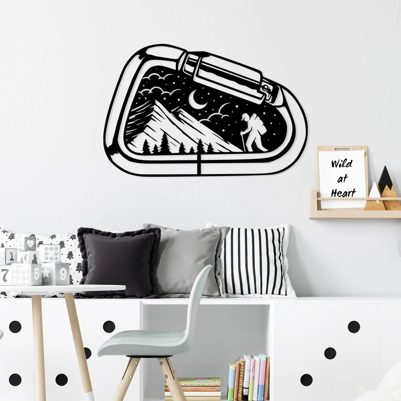 Stylish Black Decorative Metal Wall Accessory, 45 x 70 cm, 100% Metal, 1.5 mm Thick, Lightweight & Easy to Hang, Perfect for Modern Home Decor