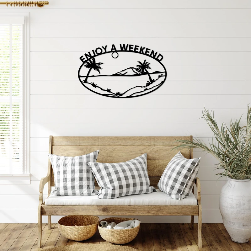 Stylish Black Decorative Metal Wall Accessory, 70 x 43 cm, 100% Metal (1.5 mm Thick), Easy Wall Mounting, Perfect for Modern Home Decor