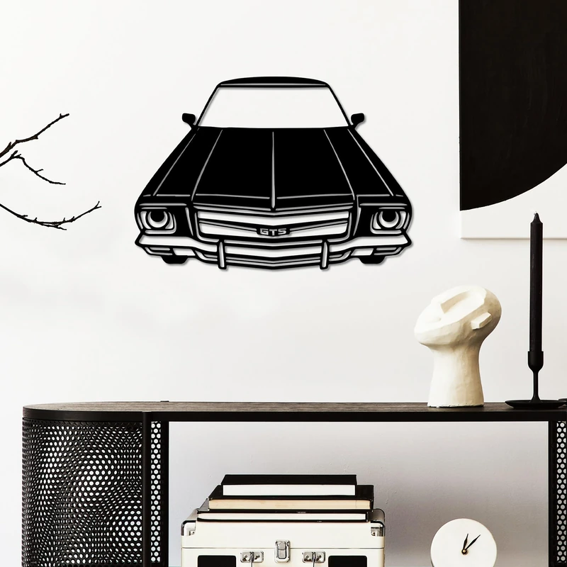 Stylish Black Decorative Metal Wall Accessory, 60 x 42 cm, 100% Metal, 1.5 mm Thickness, Perfect for Modern Home Decor & Art Display