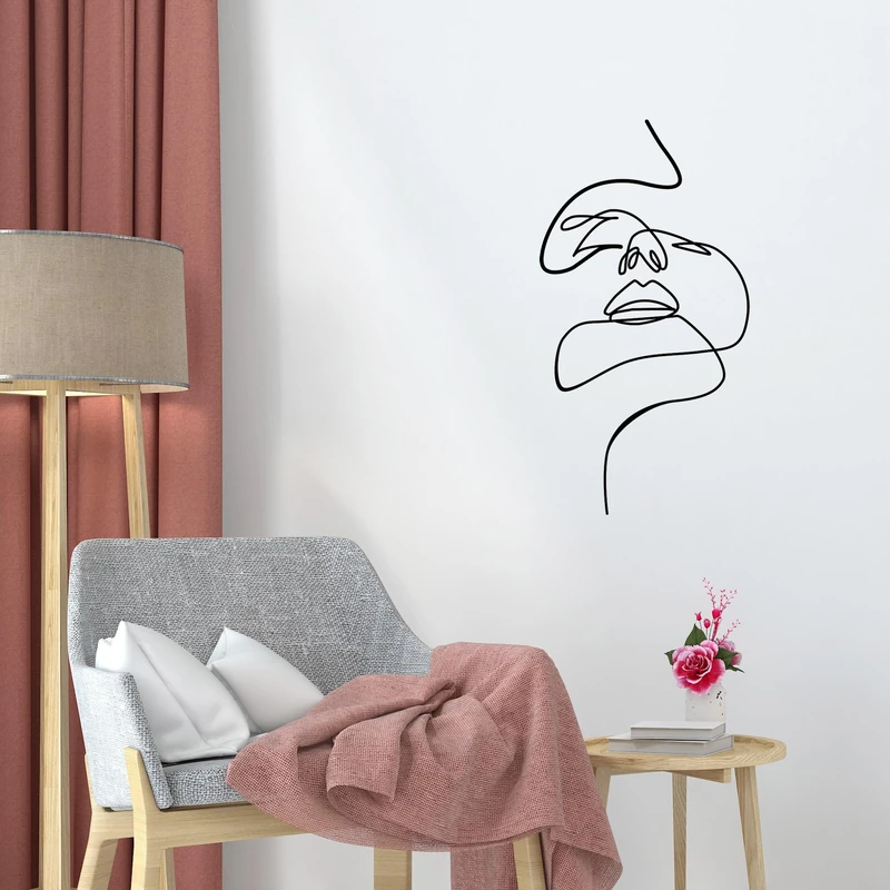 Stylish Black Decorative Metal Wall Accessory, 36 x 68 cm, 100% Metal, 1.2 mm Thickness, Perfect for Modern Home Decor & Unique Wall Art