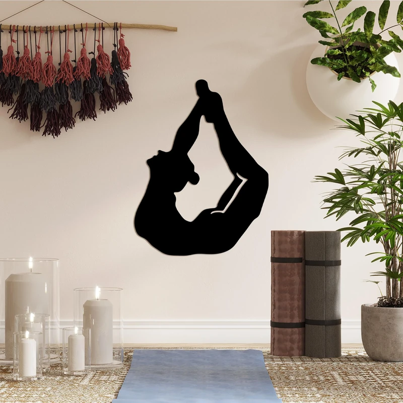 Stylish Black Decorative Metal Wall Accessory, 38 x 50 cm, 100% Metal, 1.5 mm Thickness, Perfect for Modern Home Decor & Unique Wall Art