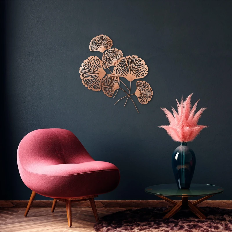 Handmade Decorative Metal Wall Accessory, 58 x 75 cm, 100% Metal (1.5 mm), Stylish Wall Art with Easy Hanging, Perfect for Home Decor