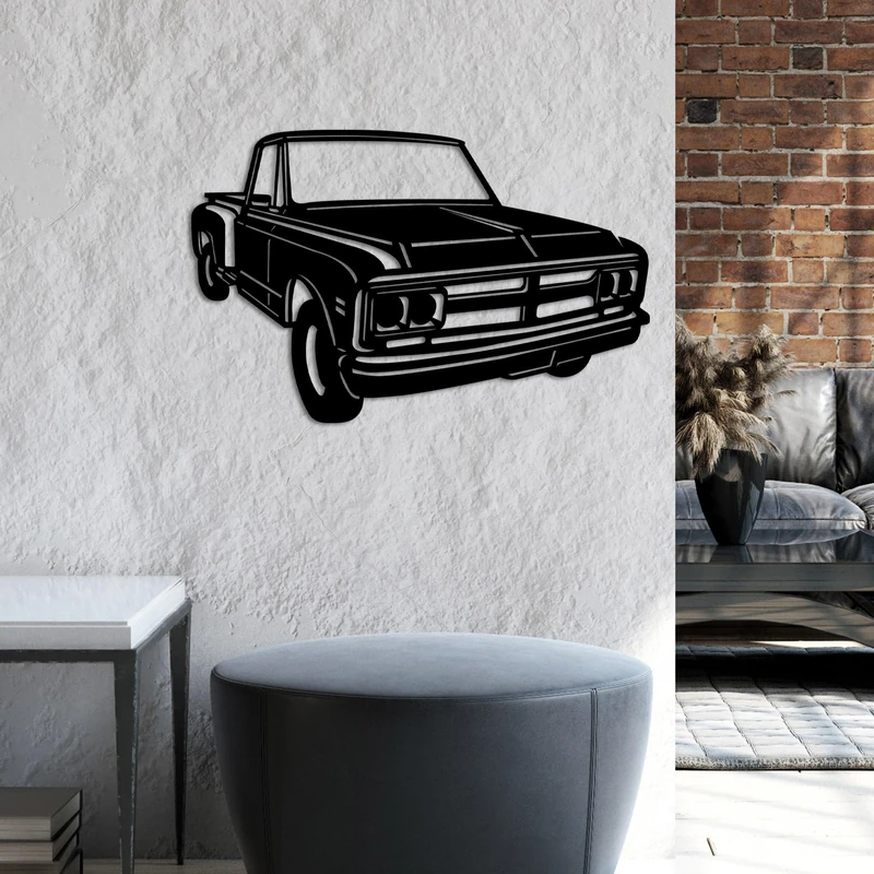 Stylish Black Decorative Metal Wall Accessory, 60 x 39 cm, 100% Metal, 1.5 mm Thickness, Lightweight (0.983 kg), Perfect for Modern Home Decor