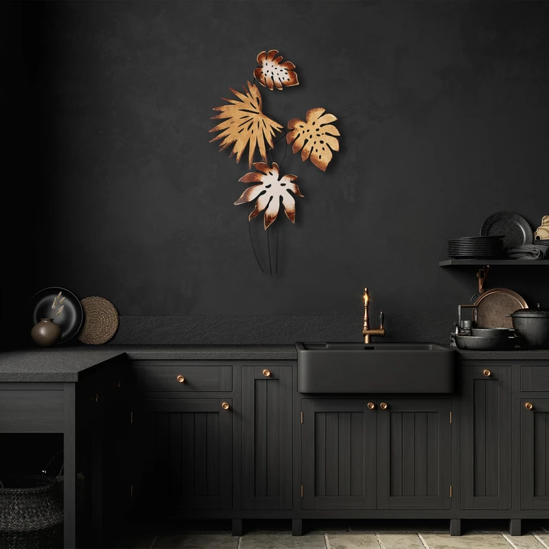 Hand-Painted Decorative Metal Wall Accessory, 69 x 113 cm, 100% Metal (1.5 mm), Unique Art Piece for Home Decor, Lightweight and Easy to Hang - Image 1
