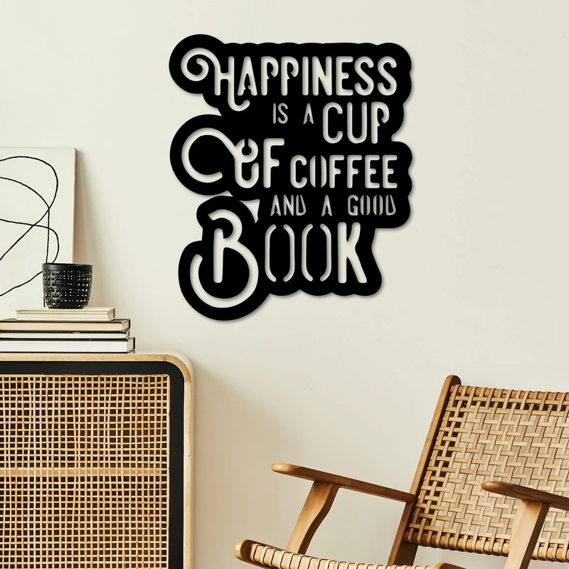 Stylish Black Decorative Metal Wall Accessory, 38 x 44 cm, 100% Metal, 1.5 mm Thickness, Lightweight (0.94 kg), Perfect for Modern Home Decor - Image 1