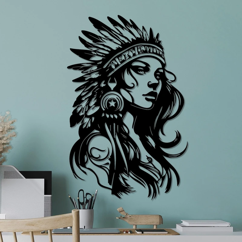 Stylish Black Decorative Metal Wall Accessory, 35 x 56 cm, 100% Metal, 1.5 mm Thickness, Perfect for Modern Home Decor & Art Display