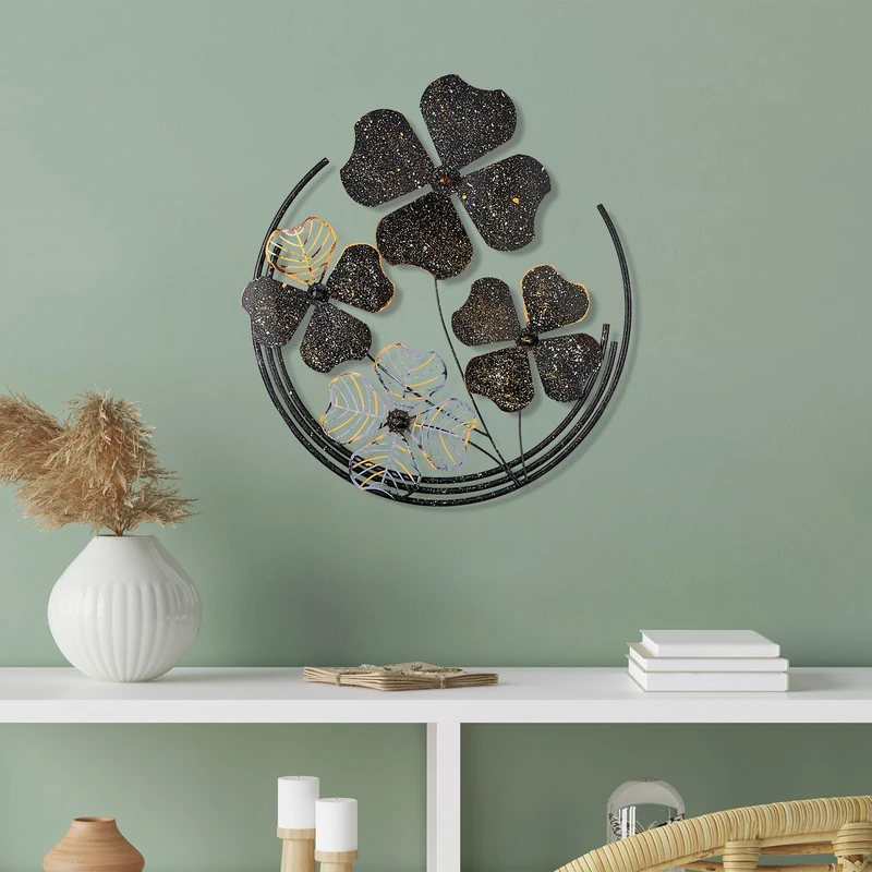 Handmade Decorative Metal Wall Accessory, 50 x 50 x 4 cm, 100% Metal, Unique Hand-Painted Design, Perfect for Home Decor & Art Lovers - Image 1