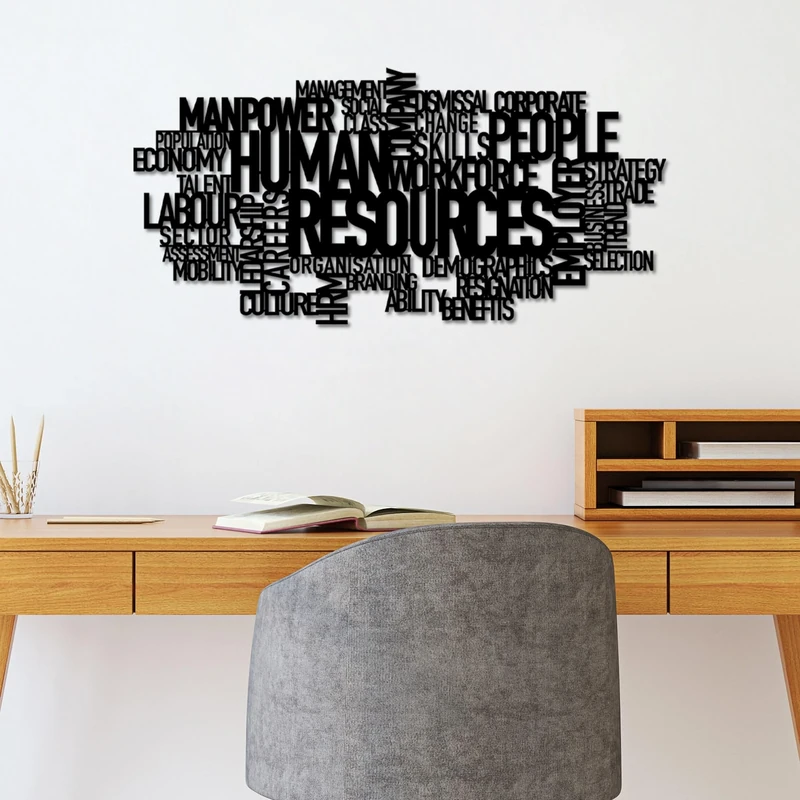 Stylish Black Decorative Metal Wall Accessory, 86 x 41 cm, 100% Metal, 1.5 mm Thickness, Lightweight 1.62 kg, Perfect for Modern Home Decor