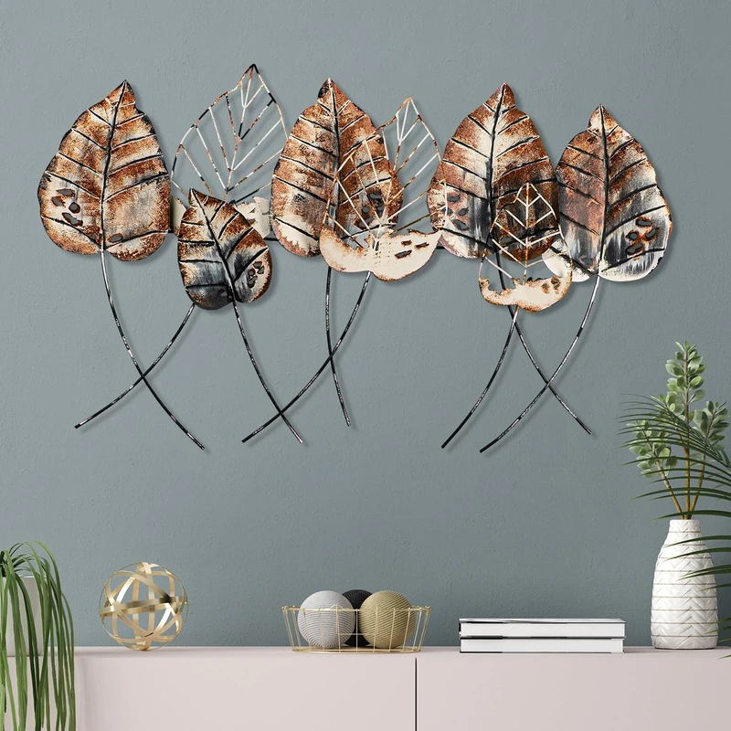 Handmade Decorative Metal Wall Accessory, 67 x 112 cm, 100% Metal (1.5 mm), Unique Hand-Painted Design, Perfect for Home Decor & Art Lovers - Image 1