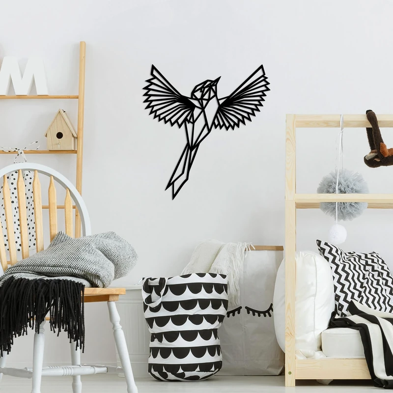 Stylish Black Decorative Metal Wall Accessory, 70 x 75 cm, 100% Metal, 1.5 mm Thickness, Perfect for Modern Home Decor & Unique Wall Art