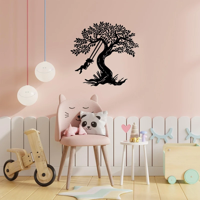 Stylish Black Decorative Metal Wall Accessory, 70 x 73 cm, 100% Metal, 1.5 mm Thickness, Perfect for Modern Home Decor & Unique Wall Art