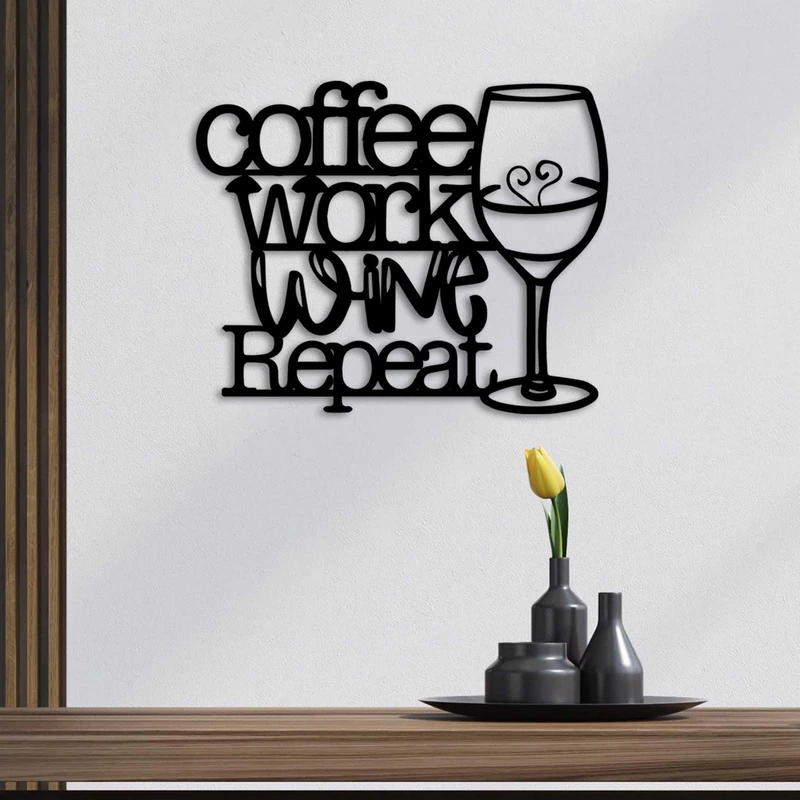 Stylish Black Decorative Metal Wall Accessory, 50 x 40 cm, 100% Metal, 1.5 mm Thickness, Lightweight (0.71 kg), Perfect for Modern Home Decor