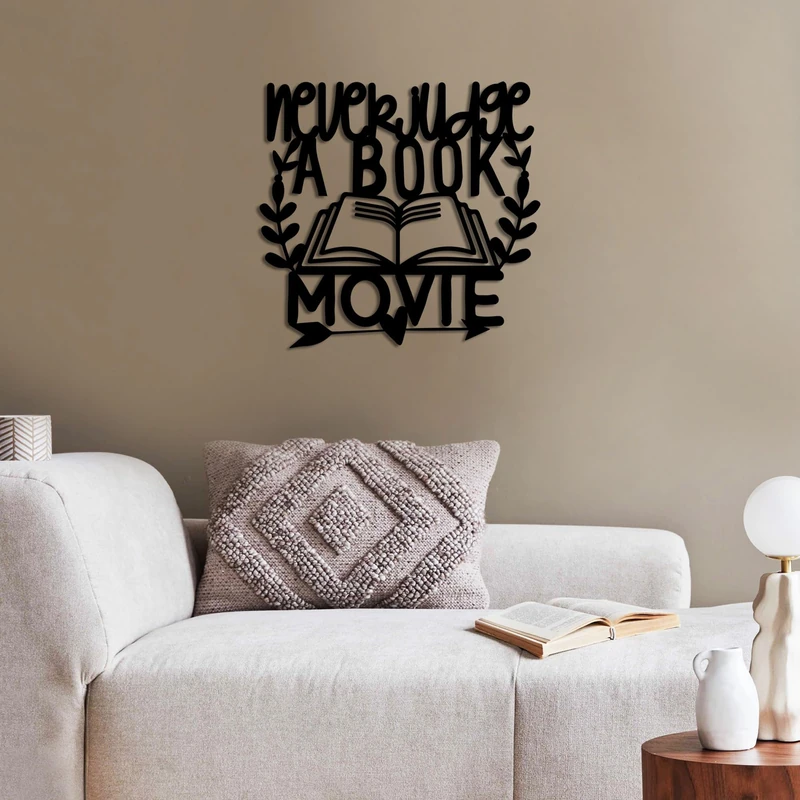 Stylish Black Decorative Metal Wall Accessory, 50 x 47 cm, 100% Metal, 1.5 mm Thickness, Lightweight (0.97 kg), Perfect for Modern Home Decor