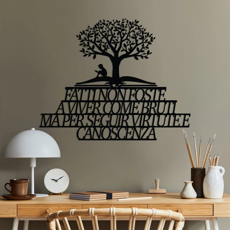 Stylish Black Decorative Metal Wall Accessory, 55 x 47 cm, 100% Metal, 1.5 mm Thickness, Perfect for Modern Home Decor & Unique Wall Art - Image 1
