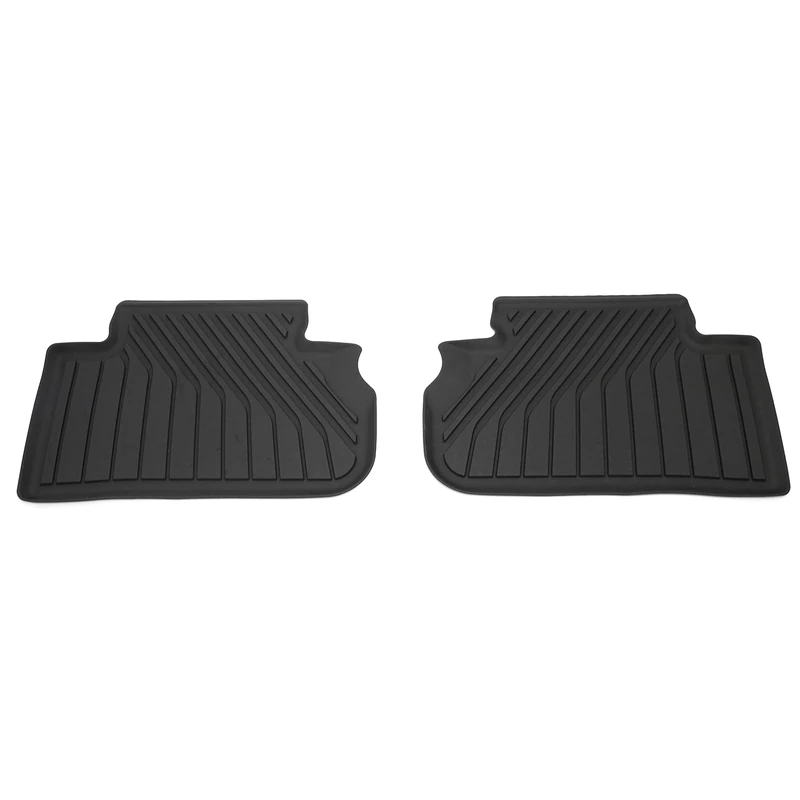 Audi Rubber Car Rugs, TPE with 20% Recyclate, Rear, Black, Compatible with Audi Q5/SQ5 (GU) from 2025