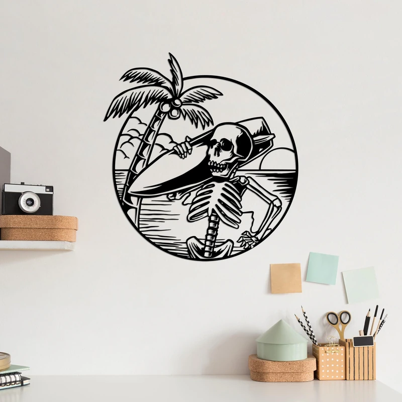 Stylish Black Decorative Metal Wall Accessory, 76 x 81 cm, 100% Metal, 1.5 mm Thickness, Perfect for Modern Home Decor & Unique Wall Art