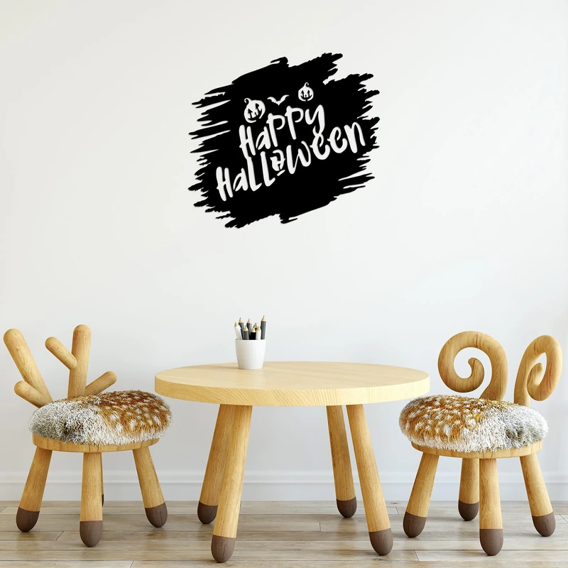 Stylish Black Decorative Metal Wall Accessory, 70 x 64 cm, 100% Metal (1.5 mm Thick), Easy Wall Mounting, Perfect for Modern Home Decor