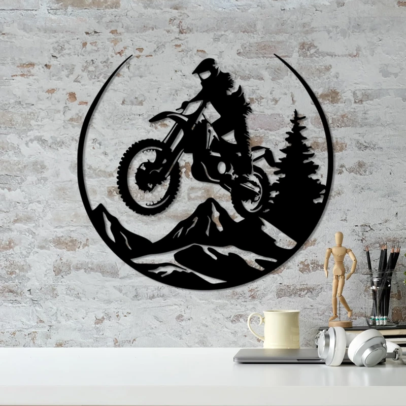 Stylish Black Decorative Metal Wall Accessory, 46 x 49 cm, 100% Metal, 1.5 mm Thickness, Lightweight & Durable, Perfect for Modern Home Decor - Image 1