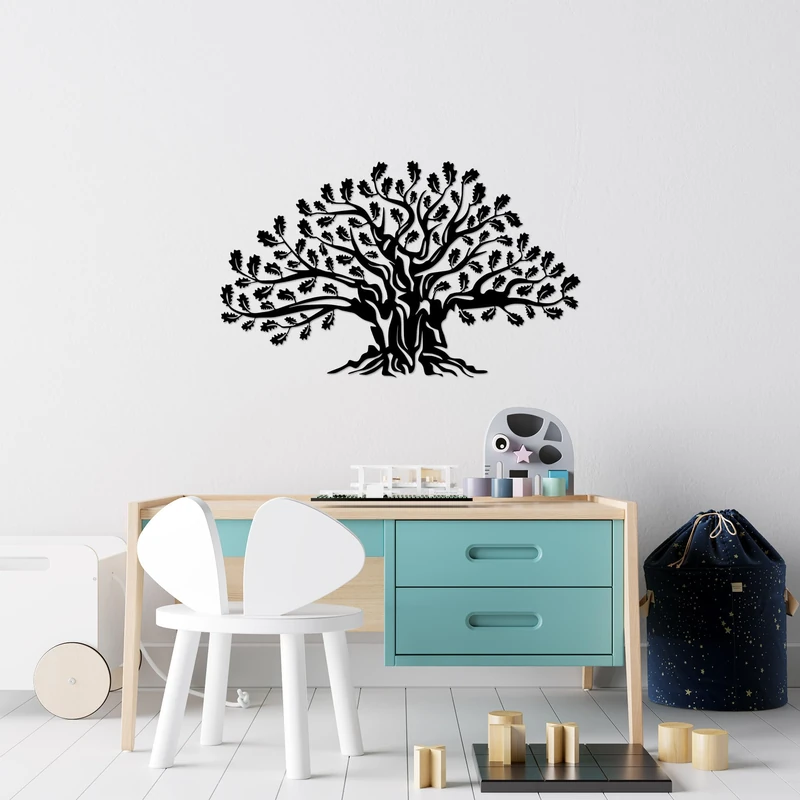 Stylish Black Decorative Metal Wall Accessory, 42 x 70 cm, 100% Metal, 1.5 cm Thickness, Perfect for Modern Home Decor & Office Spaces
