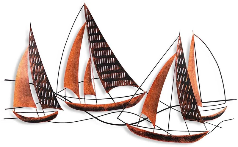 Handmade Decorative Metal Wall Accessory, 125 x 74 x 4 cm, 100% Metal, Unique Hand-Painted Design, Perfect for Home Decor & Art Lovers - Image 1