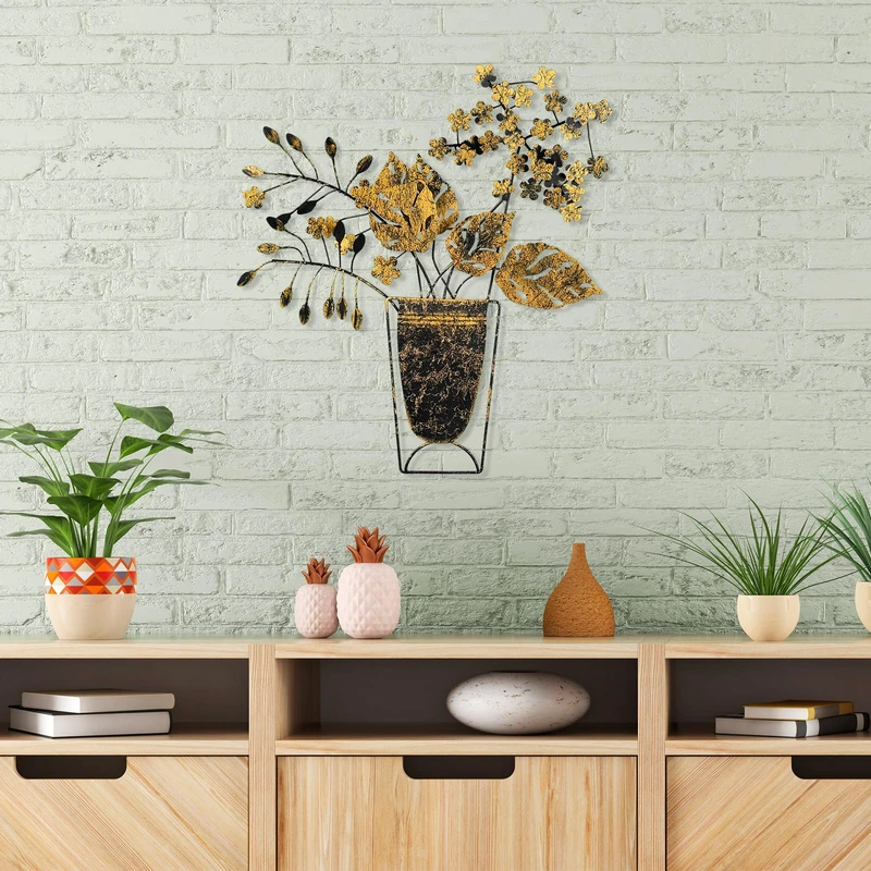 Handmade Decorative Metal Wall Accessory, 47 x 55 cm, 100% Metal (1.5 mm), Unique Hand-Painted Design, Perfect for Home Decor & Art Lovers