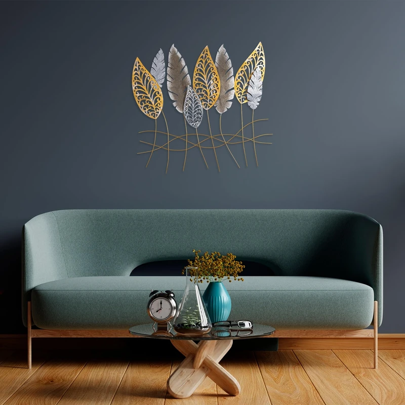 Hand-Painted Decorative Metal Wall Accessory, 75 x 80 x 5 cm, 100% Metal, Unique Colour Variations, Perfect for Home Decor & Art Lovers - Image 1